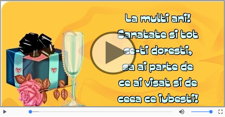 La multi ani! Sanatate si tot ce-ti doresti!