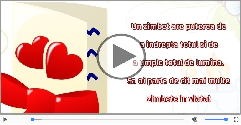 Sa ai parte de cit mai multe zimbete in viata! La multi ani!