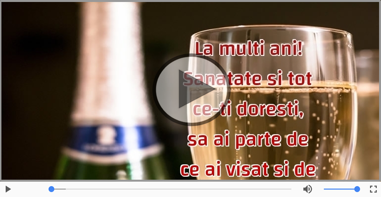 La multi ani! Sanatate si tot ce-ti doresti!
