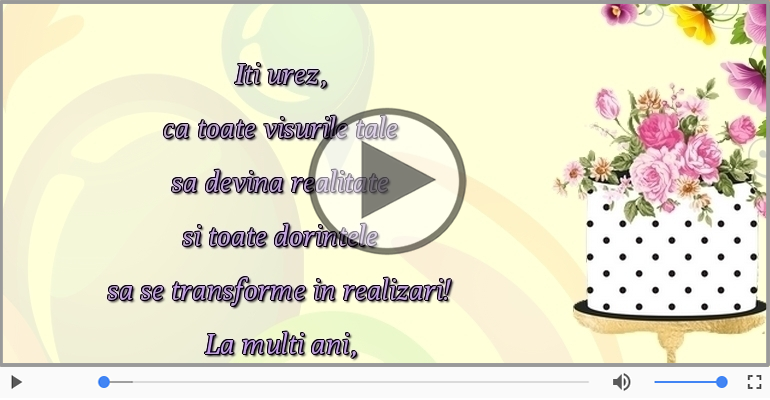 La multi ani, frumosi si sanatosi!