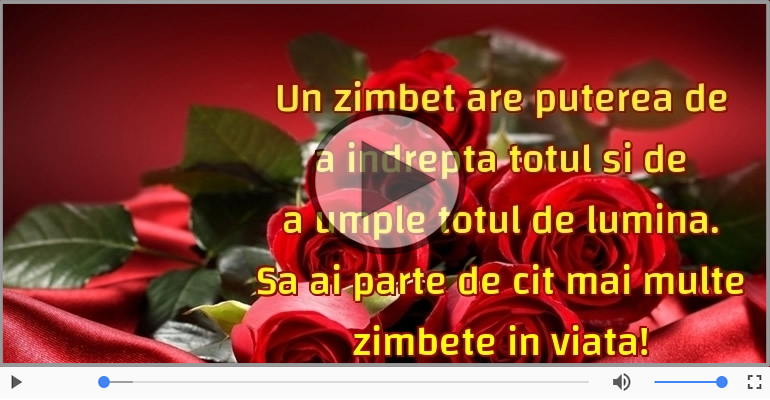 Sa ai parte de cit mai multe zimbete in viata! La multi ani!