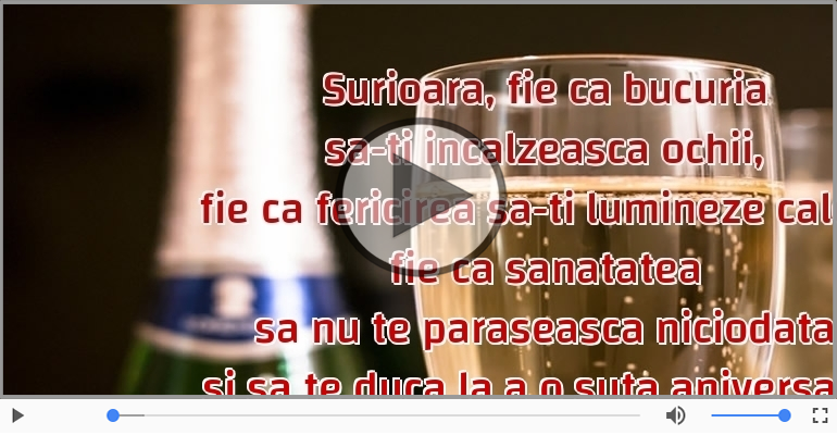 La multi ani, surioara!