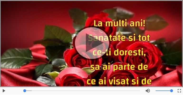 La multi ani! Sanatate si tot ce-ti doresti!