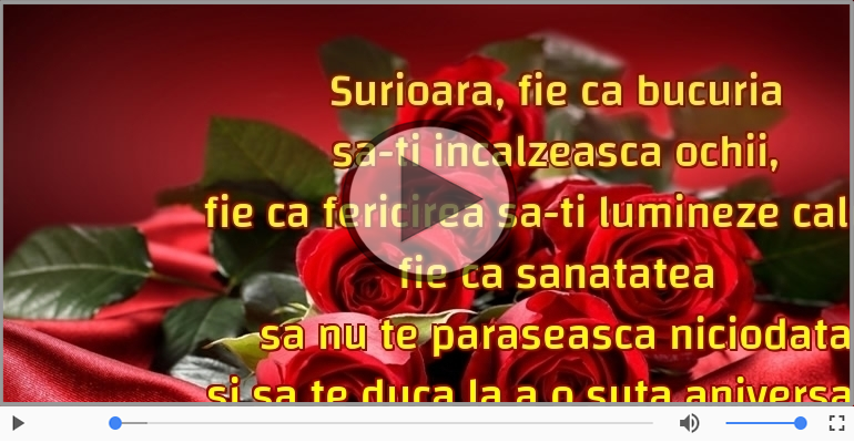 La multi ani, surioara!