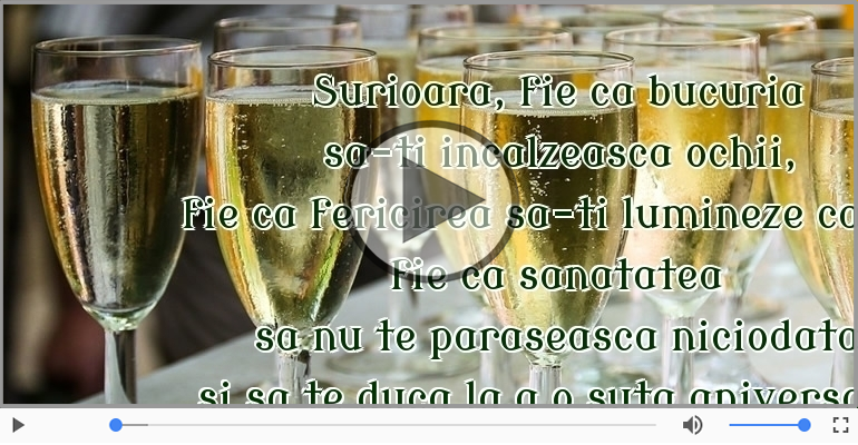 La multi ani, surioara!