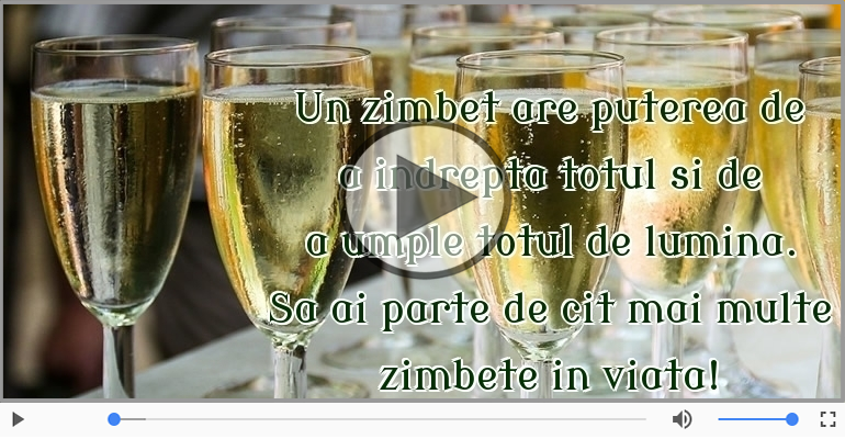 Sa ai parte de cit mai multe zimbete in viata! La multi ani!