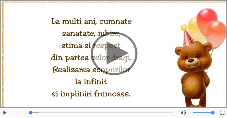 La multi ani, cumnate!