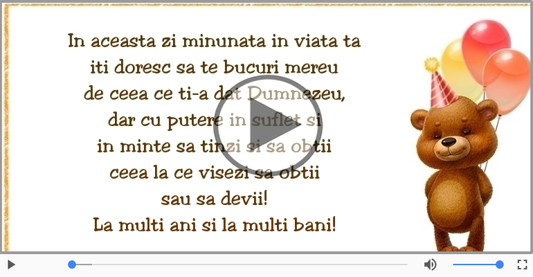 La multi ani si la multi bani!