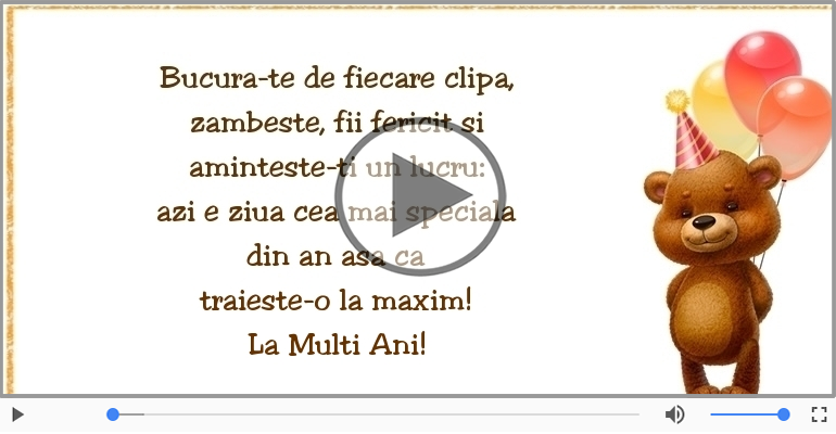 Azi e ziua cea mai speciala din an ... La multi ani!