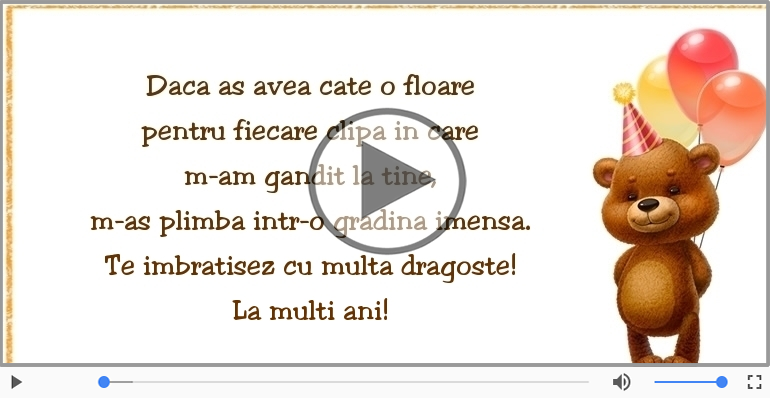 Te imbratisez cu multa dragoste! La multi ani!