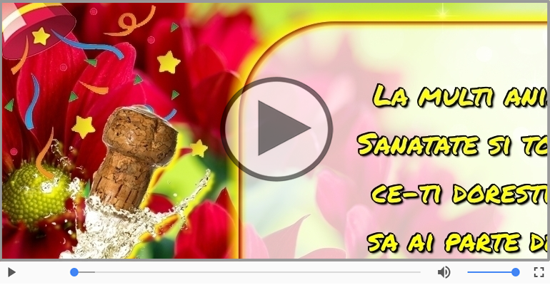 La multi ani! Sanatate si tot ce-ti doresti!