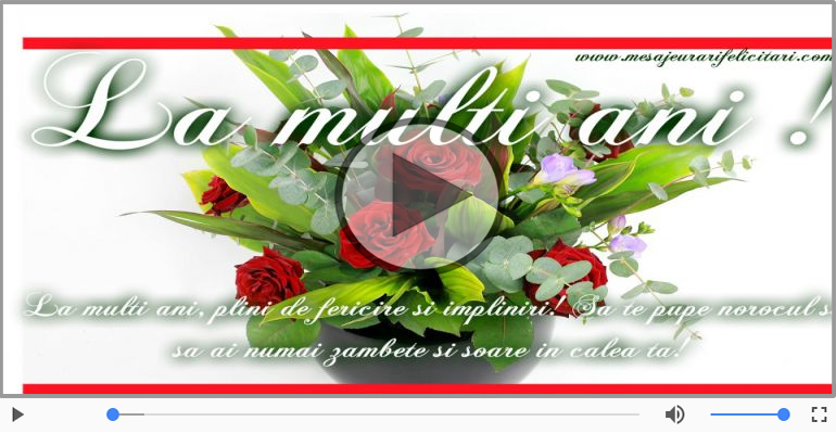 La multi ani! Felicitare muzicala