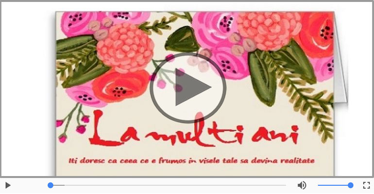 La multi ani! Felicitare muzicala
