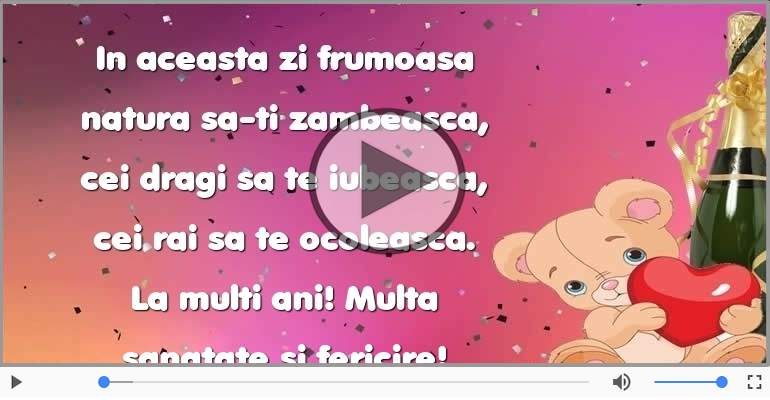 La multi ani! Multa sanatate si fericire!