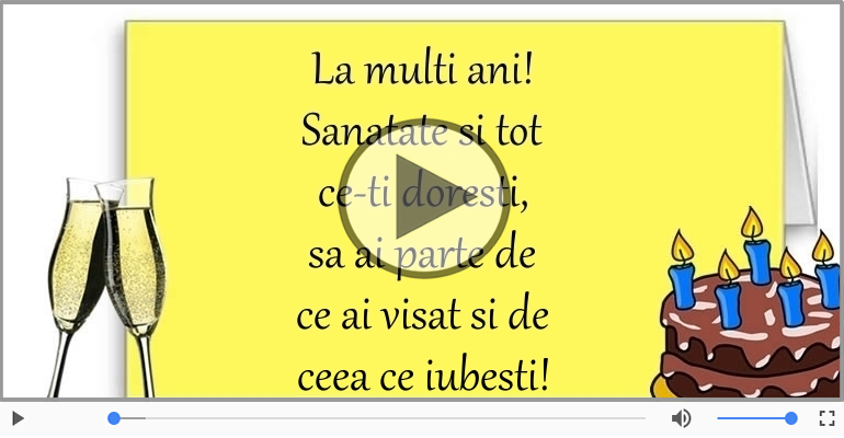 La multi ani! Sanatate si tot ce-ti doresti!