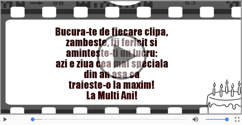 Azi e ziua cea mai speciala din an ... La multi ani!
