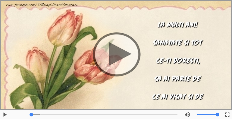 La multi ani! Sanatate si tot ce-ti doresti!