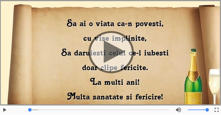 La multi ani! Multa sanatate si fericire!