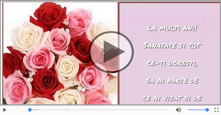 La multi ani! Sanatate si tot ce-ti doresti!