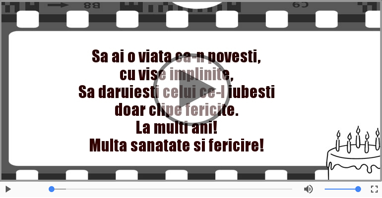 La multi ani! Multa sanatate si fericire!