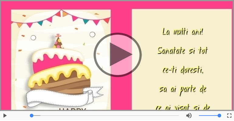 La multi ani! Sanatate si tot ce-ti doresti!