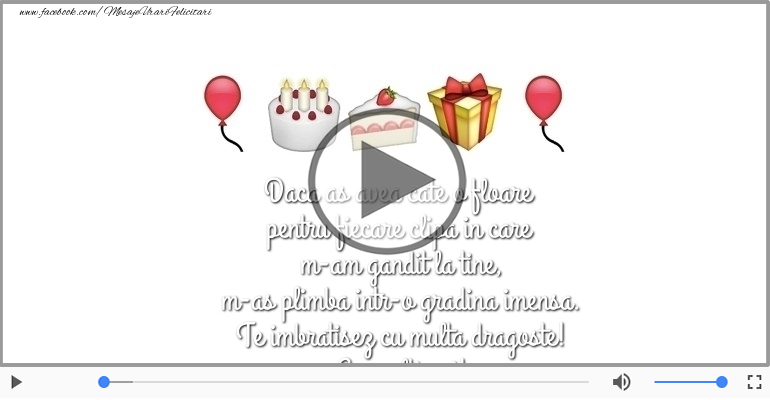 Te imbratisez cu multa dragoste! La multi ani!