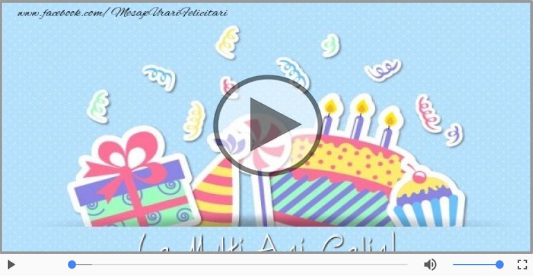 La multi ani cu sanatate, Calin!