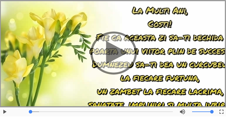 La multi ani, Costi!