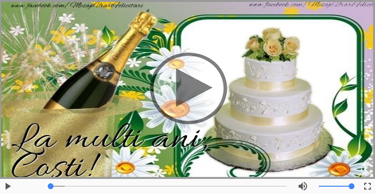 Felicitare muzicala de la multi ani pentru Costi!