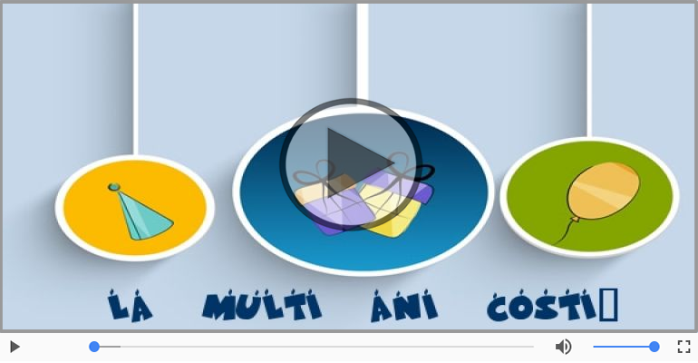 Felicitare muzicala - La multi ani, Costi!