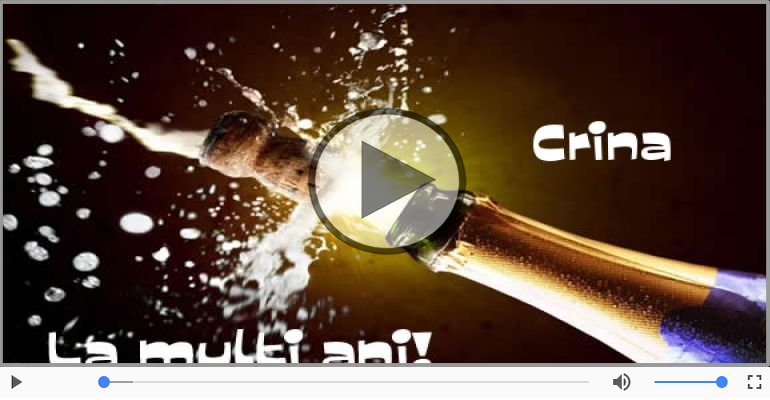 La multi ani cu sanatate, Crina!