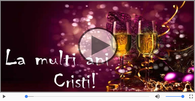 La multi ani cu sanatate, Cristi!