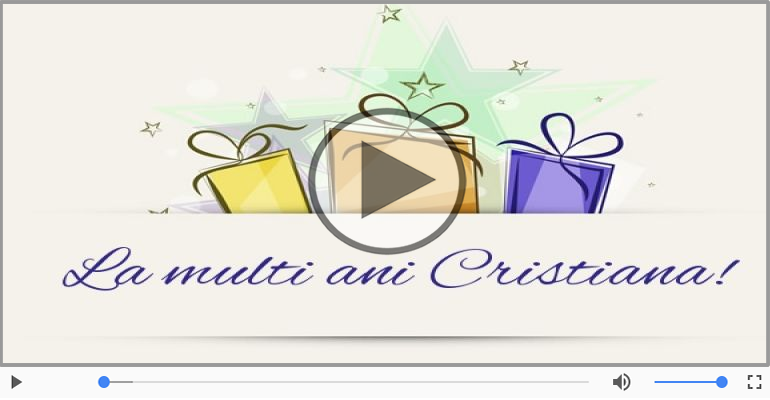 La multi ani, Cristiana!