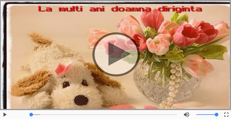 A mai trecut un an, La multi ani Doamna diriginta!