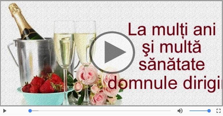 La multi ani, Domnule diriginte!