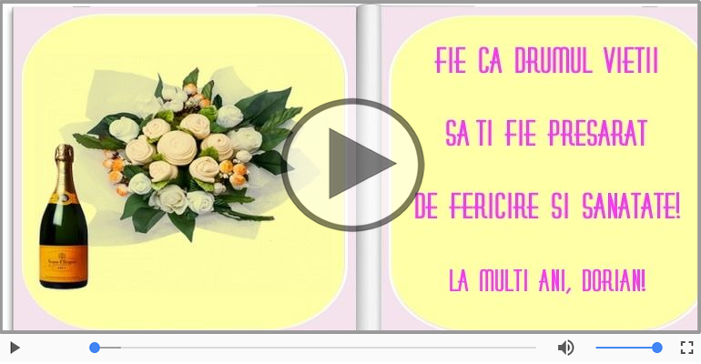 Felicitare muzicala de la multi ani pentru Dorian!