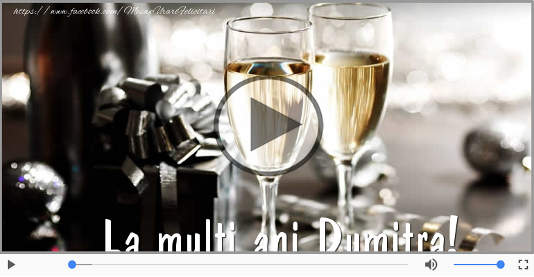 Felicitare muzicala - La multi ani, Dumitra!
