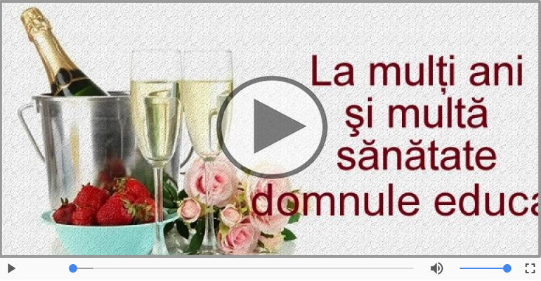 La multi ani, Domnule educator!