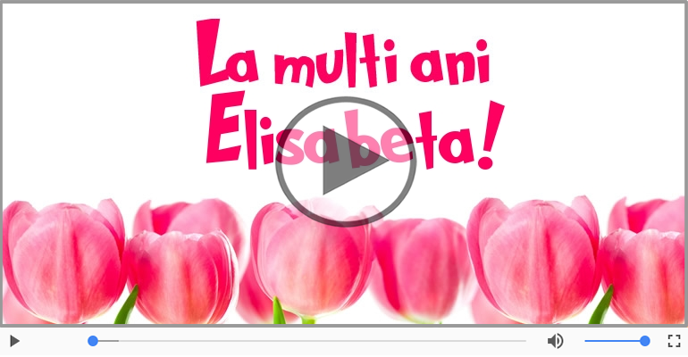 Felicitare muzicala - Happy Birthday Elisabeta!