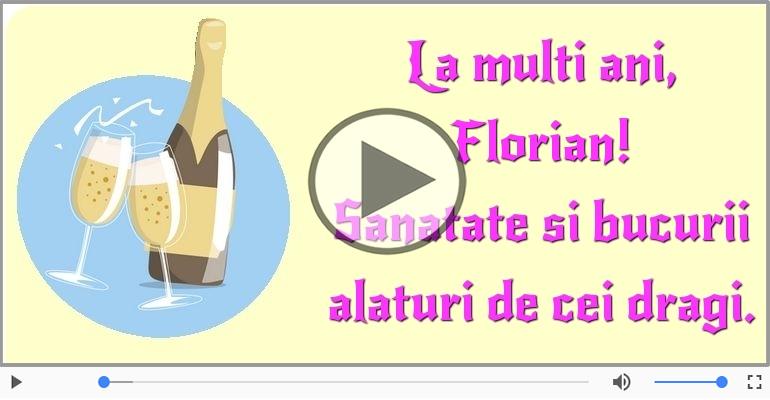 A mai trecut un an, La multi ani Florian!