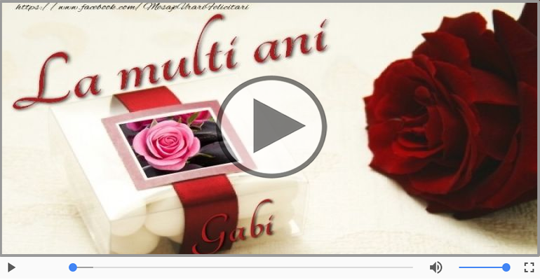 La multi ani, Gabi!