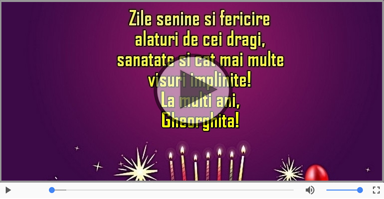 La multi ani, Gheorghita!