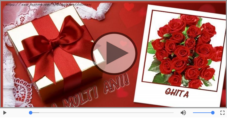La multi ani cu sanatate, Ghita!