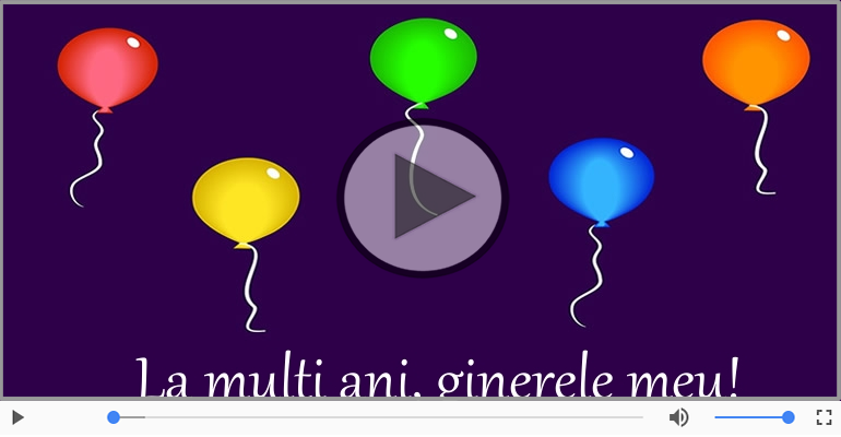 A mai trecut un an, La multi ani Draga Ginere!