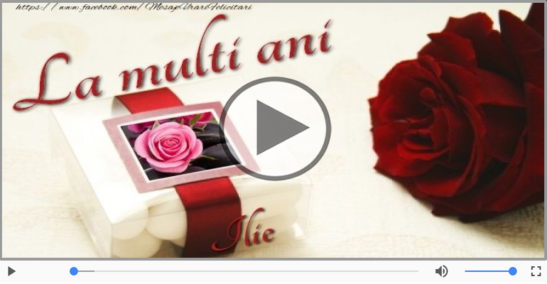 A mai trecut un an, La multi ani Ilie!