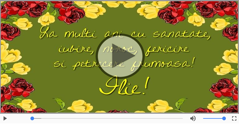 Ilie, La Multi Ani!