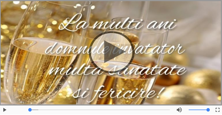 La multi ani, Domnule invatator!