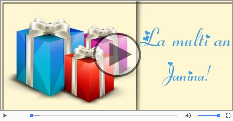 Felicitare muzicala - Happy Birthday Janina!