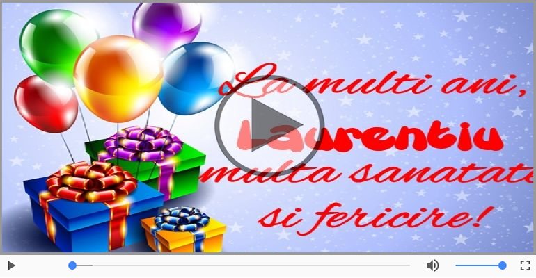 A mai trecut un an, La multi ani Laurentiu!