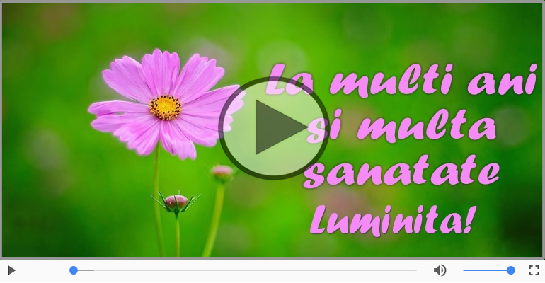 Felicitare muzicala - Happy Birthday Luminita!